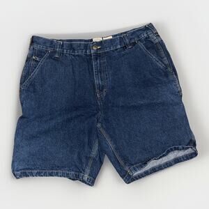 RedHead Carpenter Jean Shorts Men’s 40 Blue Denim Workwear Utility